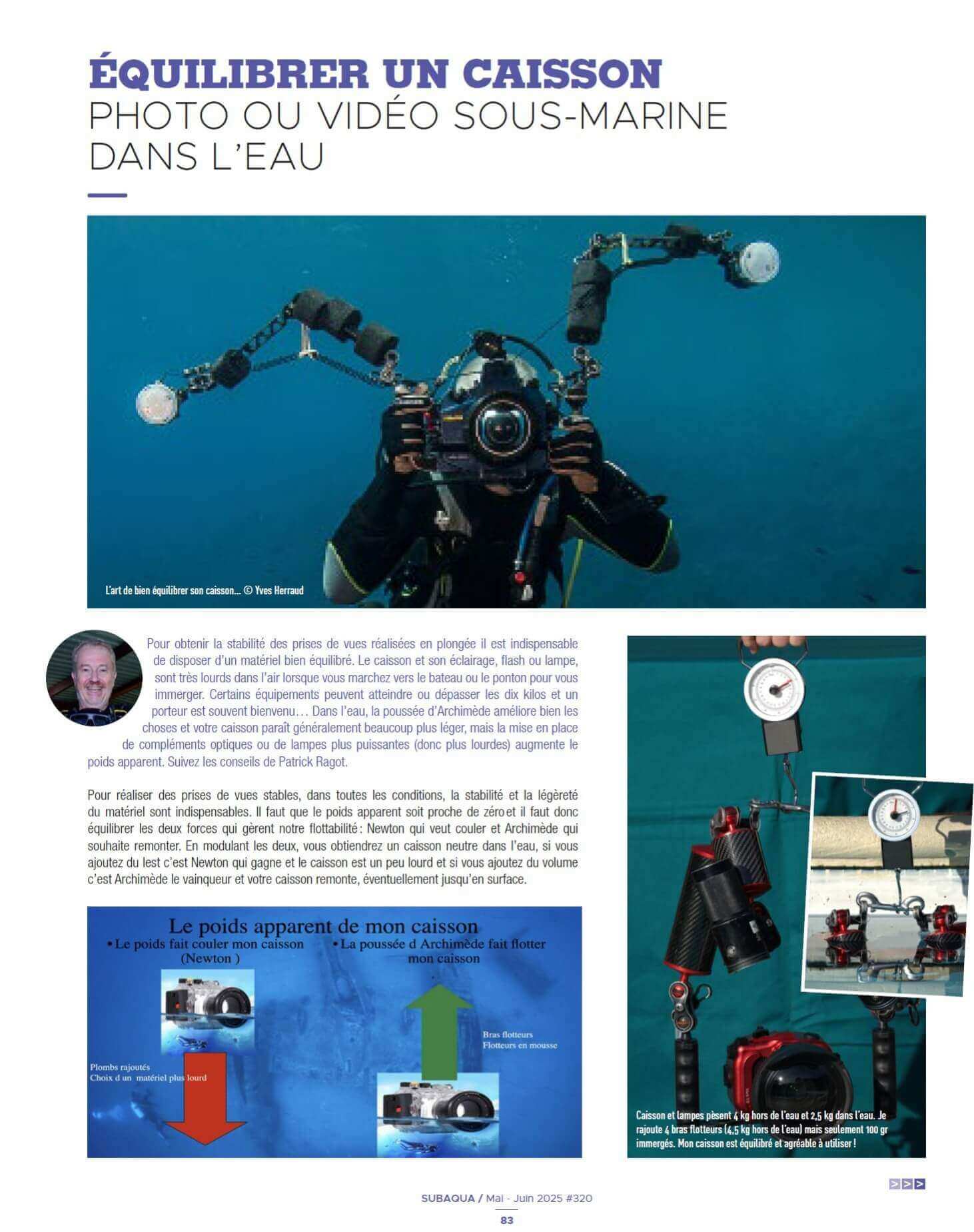 Equilibrer son caisson photo vidéo