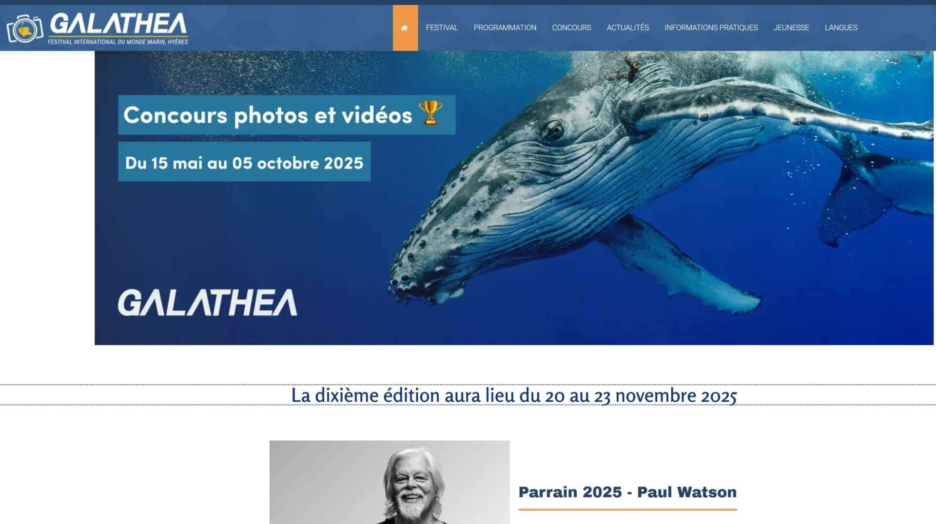 Festival Galathea 2025 à Hyeres du 20 au 23 Novembre 2025