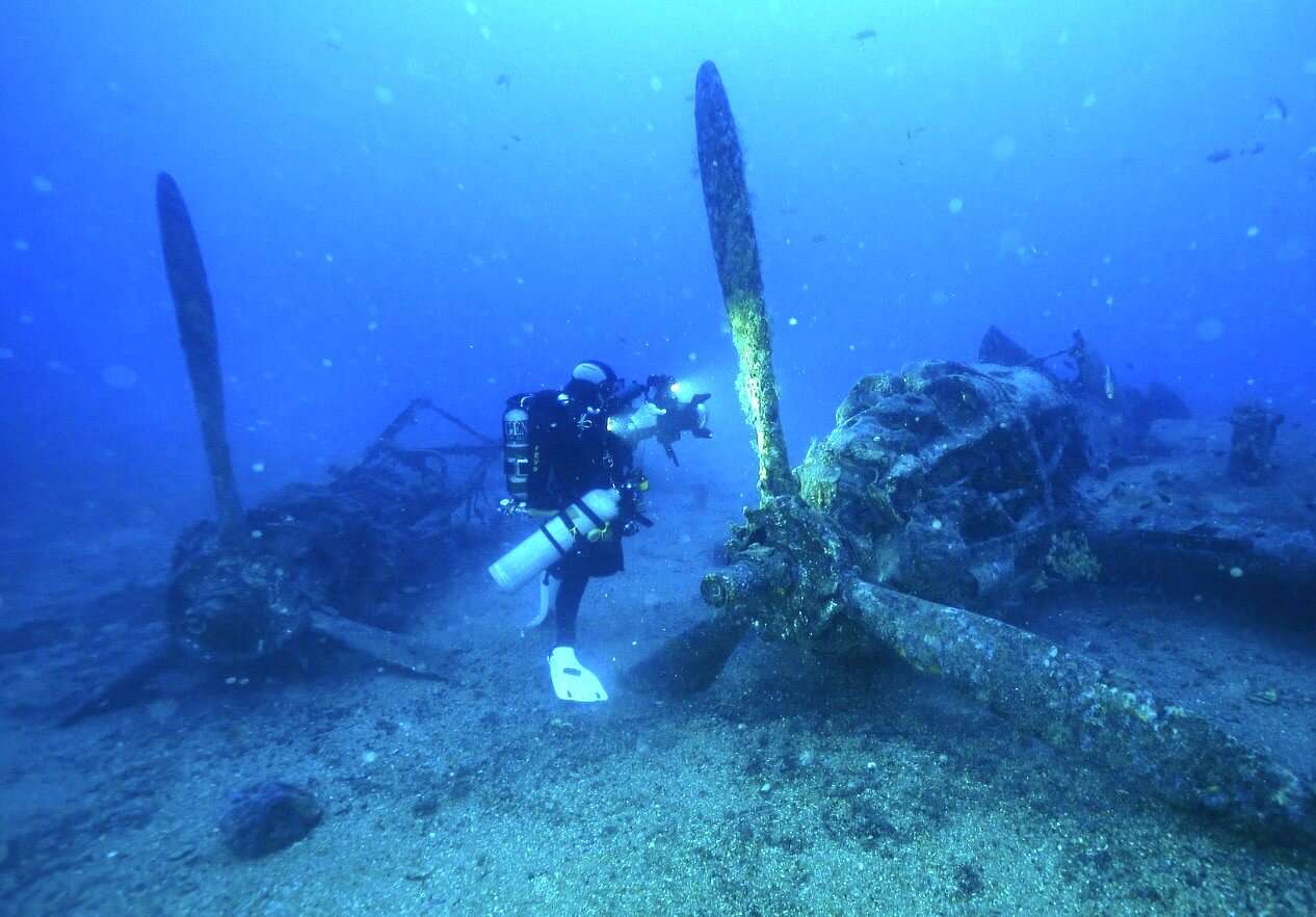 Epave du P38 Lightning de Saint Cyr